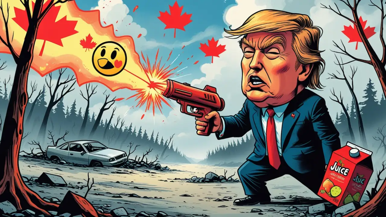 Trump Zaps Canada: No More Juice, Cars, or Trees, Eh!
