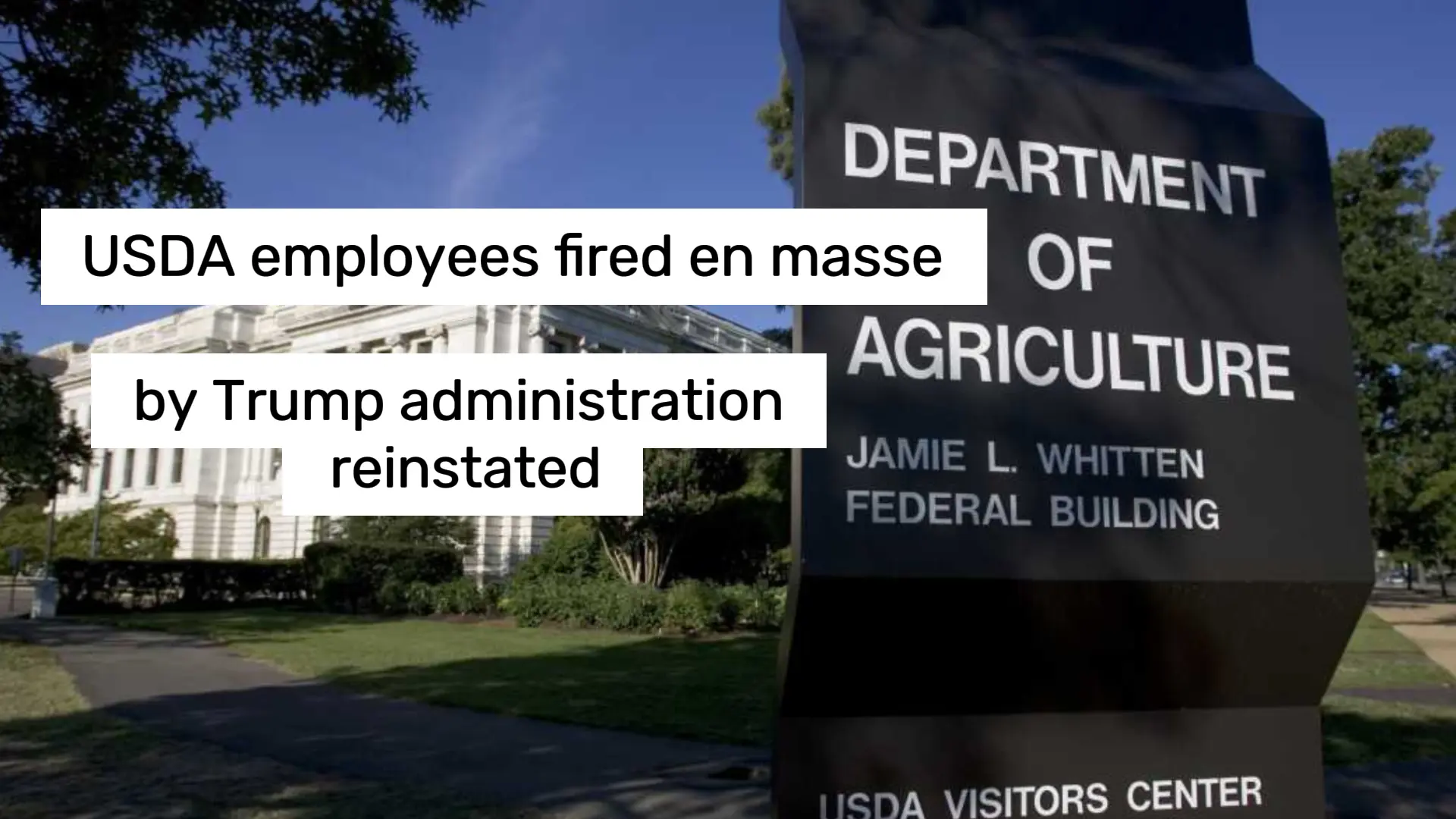 USDA Told to Un-Fire 6,000 Workers: ‘Plot Twist—You’re Rehired!