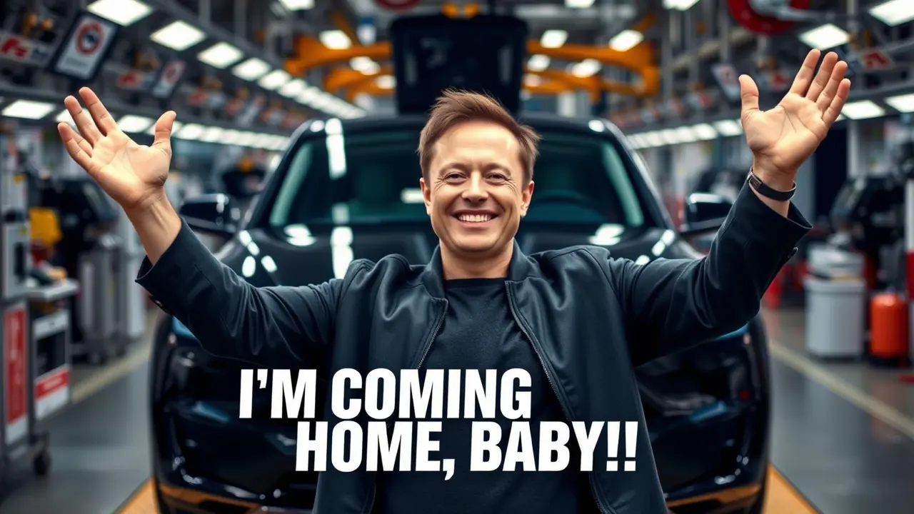 Elon Musk to Tesla: ‘I’m Coming Home, Baby!’ After White House Shenanigans