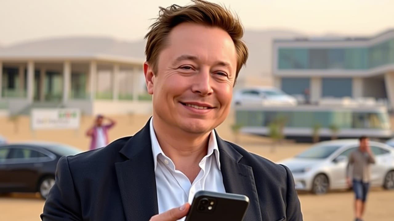 Elon Musk at Saudi Arabia