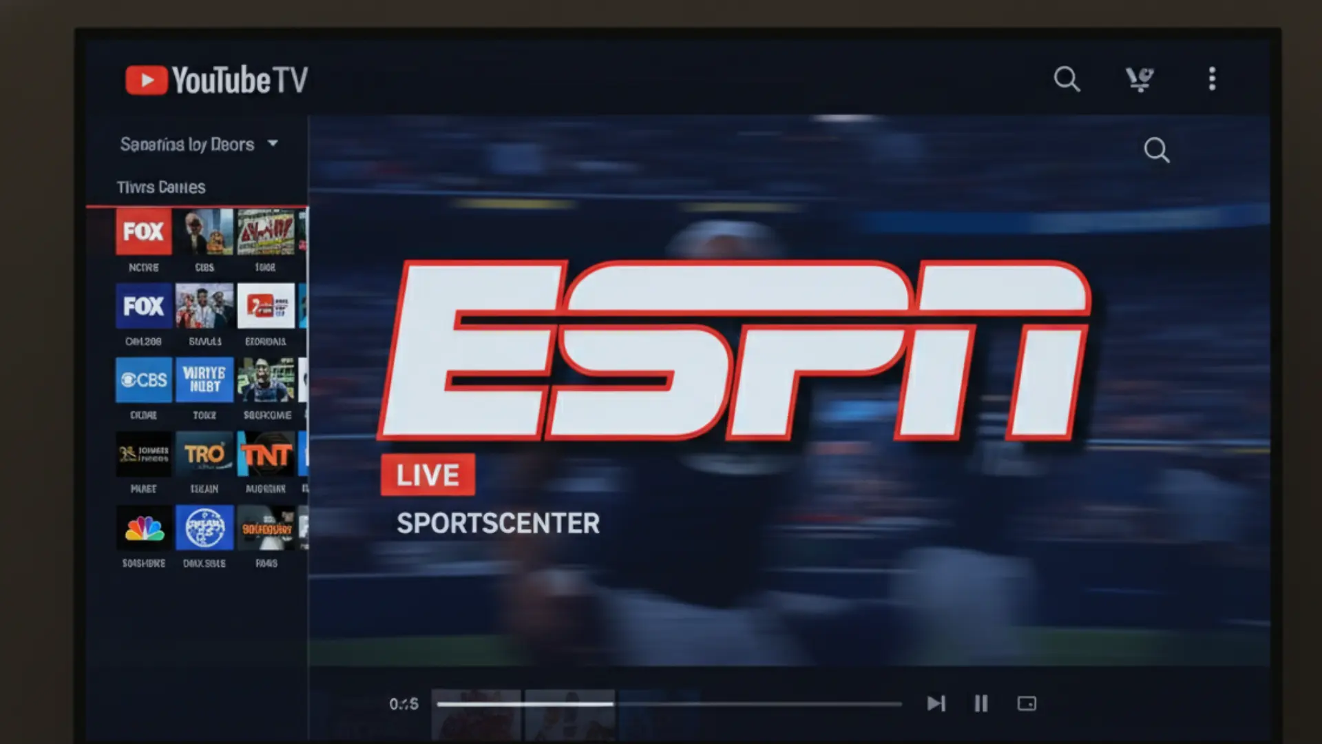 ESPN Goes Dark on YouTube TV